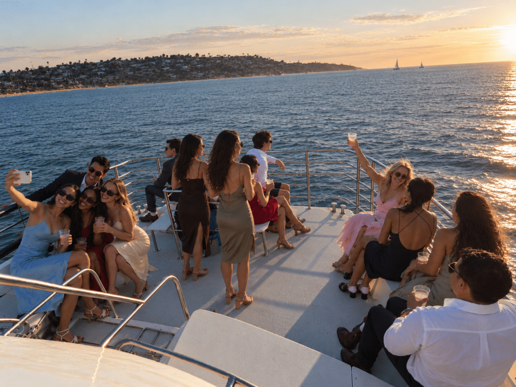 Los Angeles Yacht Charter _ Sunset Student formal